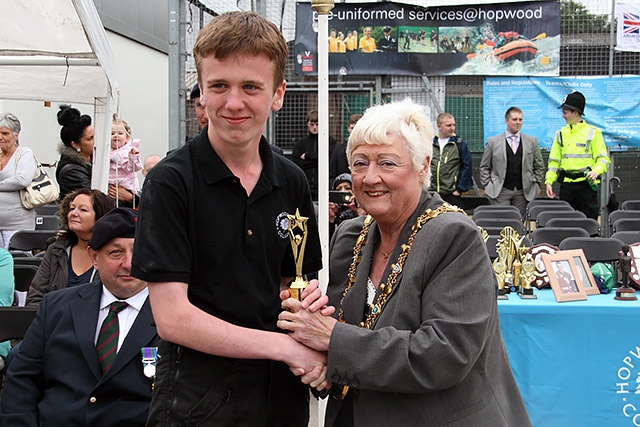 Hopwood Hall College Uniformed Public Sectors passing out parade<br/>Level 1 - Best Endeavour - Callum Barnett