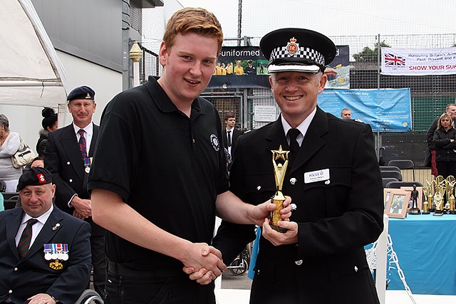 Hopwood Hall College Uniformed Public Sectors passing out parade<br/>Level 2 - Best Endeavour -  Danny Talacka