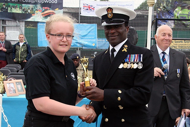 Hopwood Hall College Uniformed Public Sectors passing out parade<br/>Level 3 Year 1 - Best Endeavour - Alexandra Turner