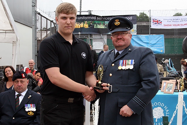 Hopwood Hall College Uniformed Public Sectors passing out parade<br/>Level 3 Year 1 - Best Outdoor Education - Matthew Smith