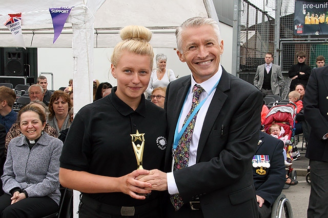 Hopwood Hall College Uniformed Public Sectors passing out parade<br/>Level 3 Year 2 - Best Endeavour - Rachel Barnett