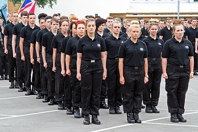 Hopwood Hall College Uniformed Public Sectors passing out parade