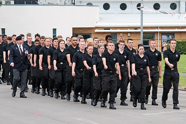 Hopwood Hall College Uniformed Public Sectors passing out parade