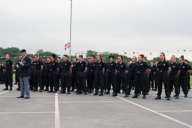 Hopwood Hall College Uniformed Public Sectors passing out parade