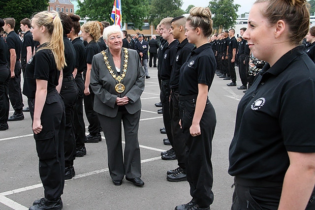 Hopwood Hall College Uniformed Public Sectors passing out parade