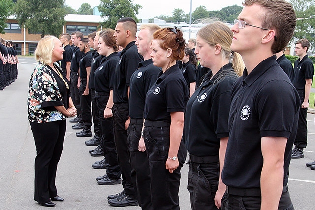 Hopwood Hall College Uniformed Public Sectors passing out parade