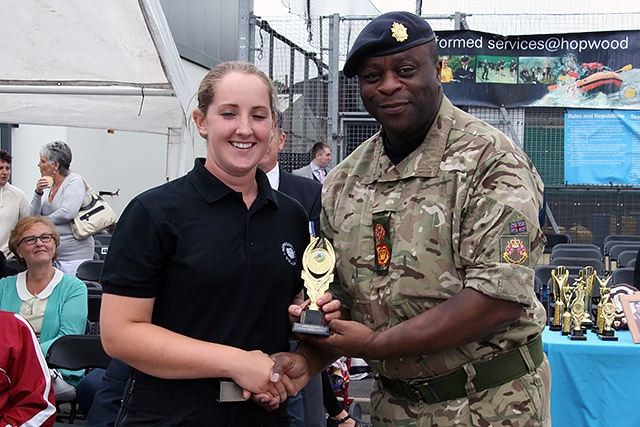 Hopwood Hall College Uniformed Public Sectors passing out parade<br/>Level 3 Year 2 - Best Outdoor Education - Leanne Palfrey