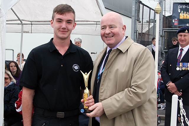 Hopwood Hall College Uniformed Public Sectors passing out parade<br/>Level 3 Year 2 - Best Student - Matthew Goss