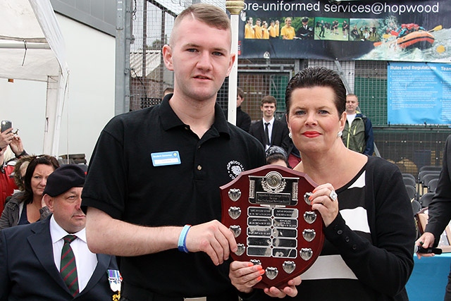 Hopwood Hall College Uniformed Public Sectors passing out parade<br/>Memorial Award - Ryan Orme