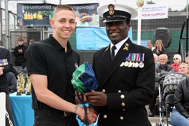 Hopwood Hall College Uniformed Public Sectors passing out parade<br/>Special Award - Tony Riley