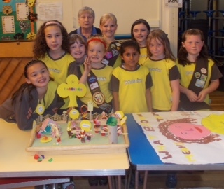 Rainbows, Brownies and Guides all came together for the Diane Kay Shield Event 