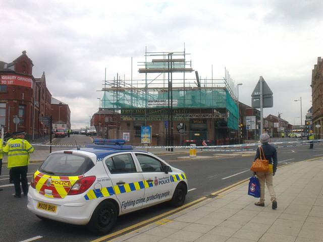 Milnrow Road from its junction with Rochdale Road is currently closed in both directions due to the collapse of Wilds of Rochdale