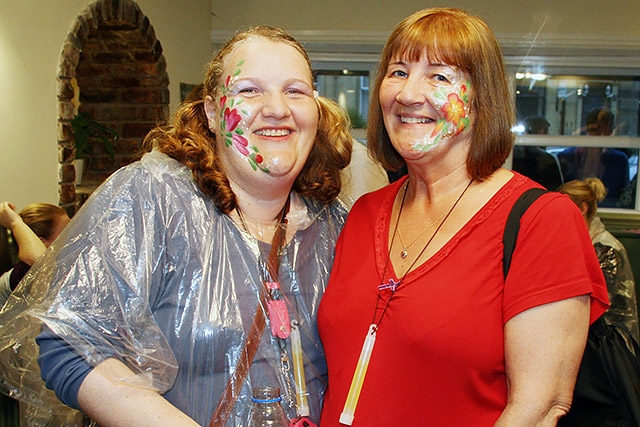 Springhill Hospice Pyjama Parade - Amanda Curran and Margaret Meerally