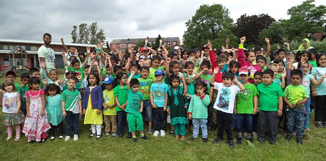 Foundation Stage and Key Stage One also did their walk and had their picnic lunch on the school grounds