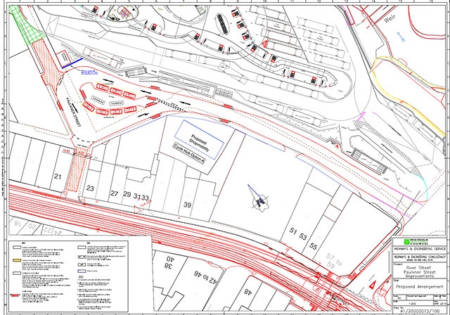 River Street loading bays and a taxi rank