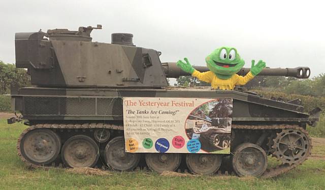 Springy the Hospice Frog at the Yesteryear Festival