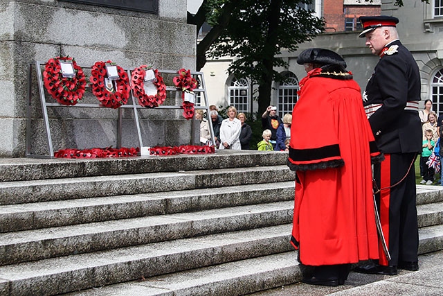 Re-enactment of historic WW1 march