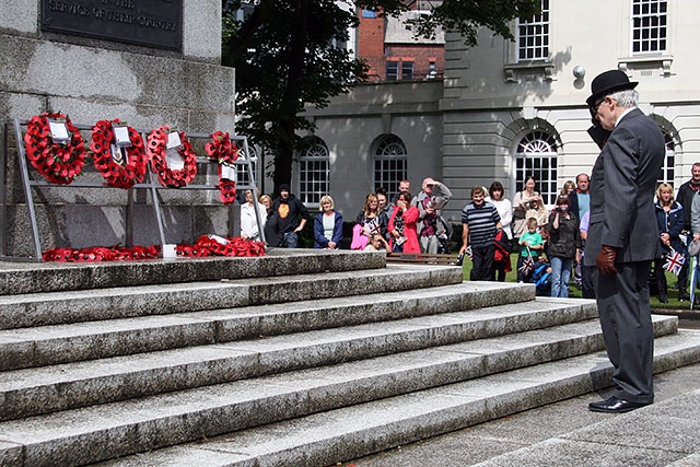 Re-enactment of historic WW1 march