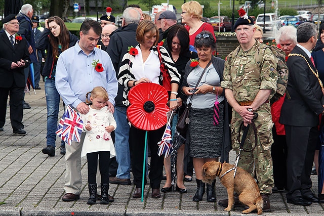 Re-enactment of historic WW1 march