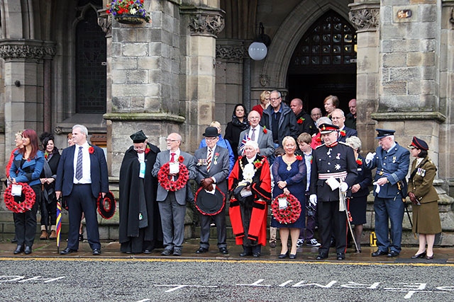 Re-enactment of historic WW1 march