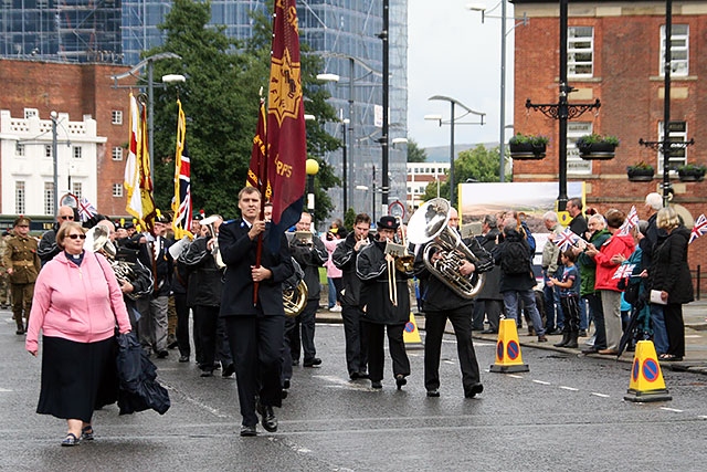 Re-enactment of historic WW1 march