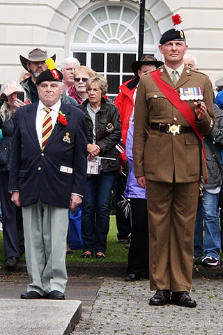 Re-enactment of historic WW1 march