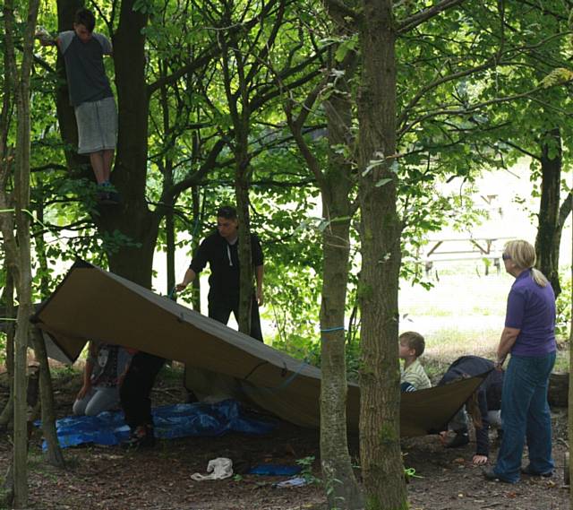 Young people got a taste of life as a soldier training for World War One 