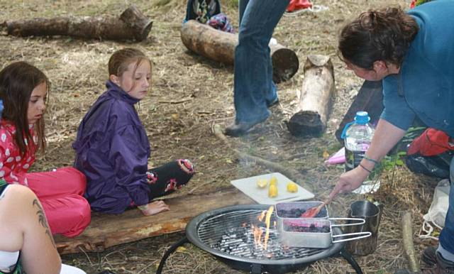 Young people got a taste of life as a soldier training for World War One 