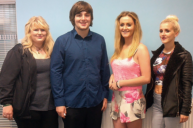 Jessica Jefferies, Daniel Bostock, Rebecca Kenyon and Cara Worthington