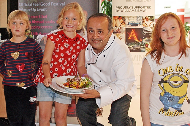 Leah McKee, Millie Cluskey, Chef Aazam Ahmad and Holly Copping