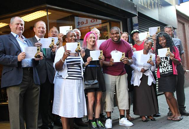 Food When participants and artists with  Martin Topham of Petrus and Simon Danczuk 