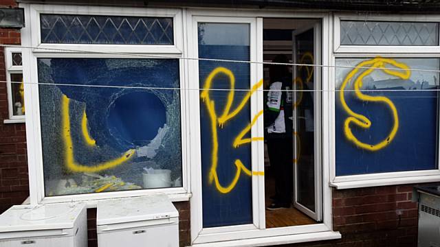 House on Ashbourne Close, Wardle, burgled and vandalised 