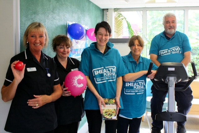 BMI The Highfield staff Julie Bannister, Chrissie Gibson, Lisa Roston, Beverly Hyland and Ash Pearce race for Cancer Research UK