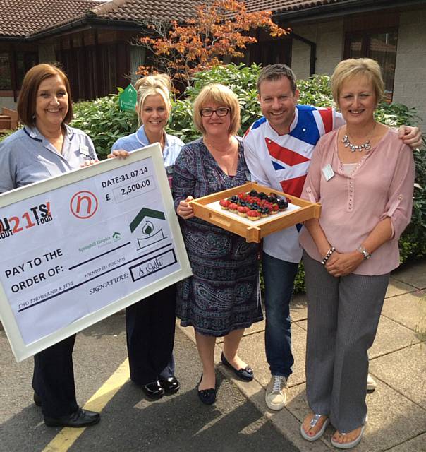 Chris Fostinis and Gemma Renshaw with Julie Halliwell, Andrew Nutter and Elaine McConnell
