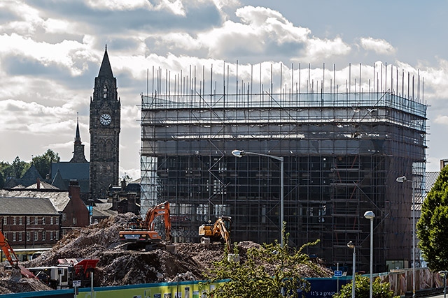 The Black Box being demolished