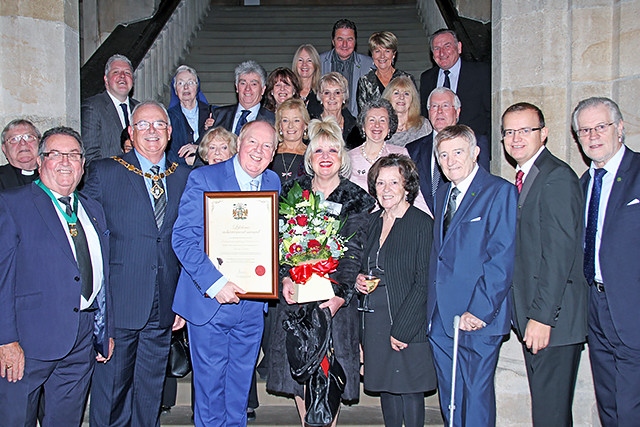 Jimmy Cricket with Deputy Mayor Ray Dutton and friends and family