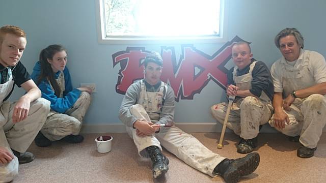 Painting and decorating students decorate Rochdale Children’s Moorland Home