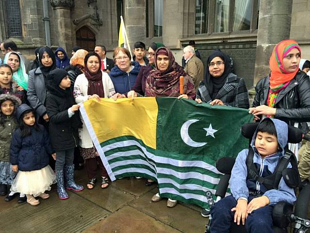 Ceremony at Rochdale Town Hall to mark the 68th day of Azad Kashmir