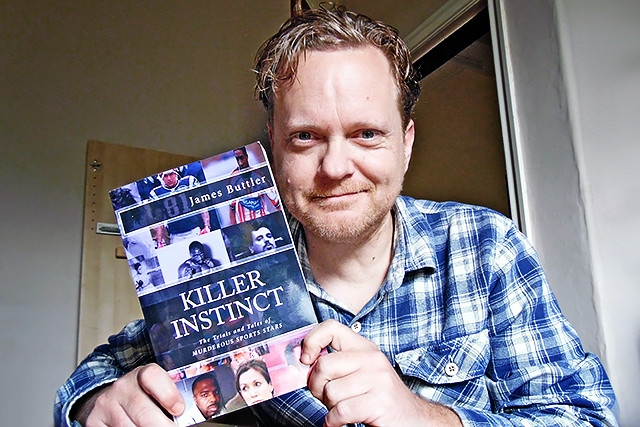 James Buttler with his book, ‘Killer Instinct’