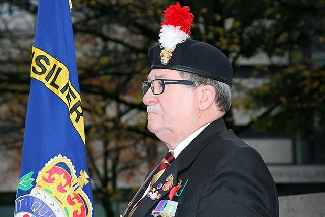 Two minute silence is observed at the Cenotaph to mark Armistice Day