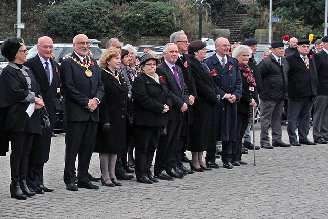 Two minute silence is observed at the Cenotaph to mark Armistice Day