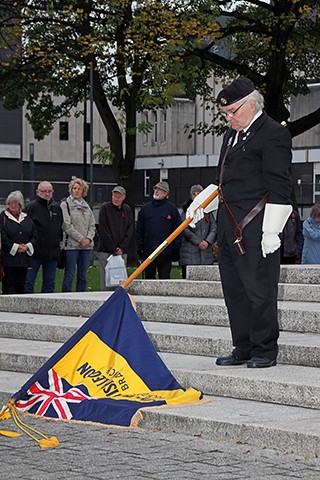 Two minute silence is observed at the Cenotaph to mark Armistice Day