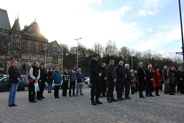 The council observed the Europe-wide minute’s silence