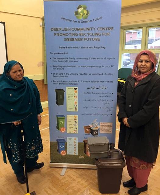 Deeplish Community Centre promoting recycling