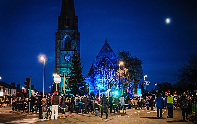 Heywood Christmas lights switch on