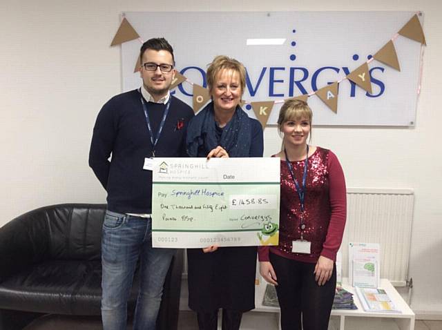 Springhill Hospice donation from Convergys