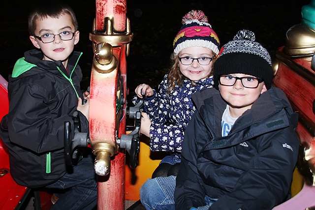 Heywood bonfire<br /> Riley Dobson, George Bestley and Eden Bestley