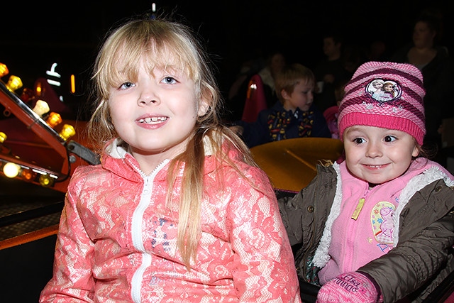 Heywood bonfire<br /> Chloe and Brodie