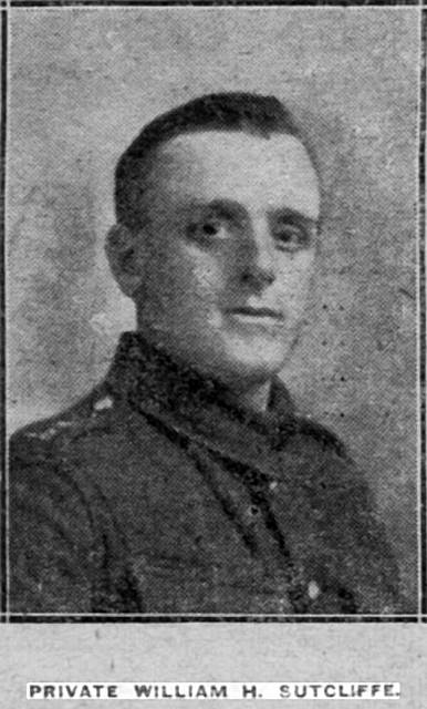 Pte William H Sutcliffe