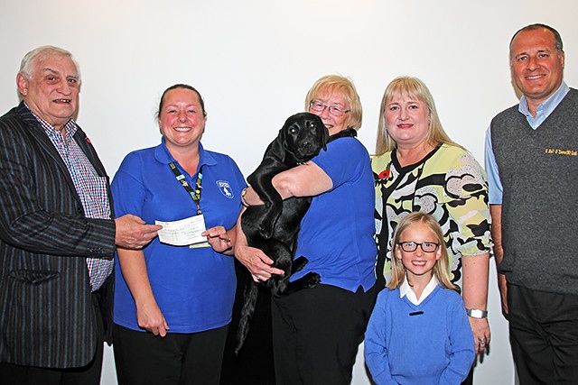 Harry Bell, Kathryn Barber, India (dog), Anne Bromley, Louise Scott, Olivia Bell and Chris Bell